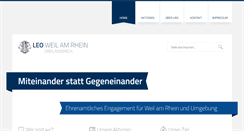 Desktop Screenshot of leo-club-weilamrhein.de
