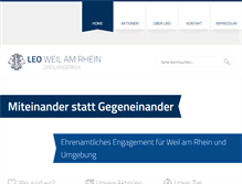 Tablet Screenshot of leo-club-weilamrhein.de